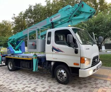 Аренда телескопической автовышки с коленом 20 метров